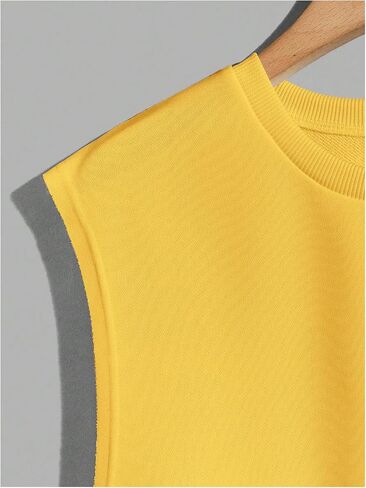 Men's Heart Embroidery Sleeveless Tank Top Round Neck Summer Casual Cami Shirts in Saudi Arabia