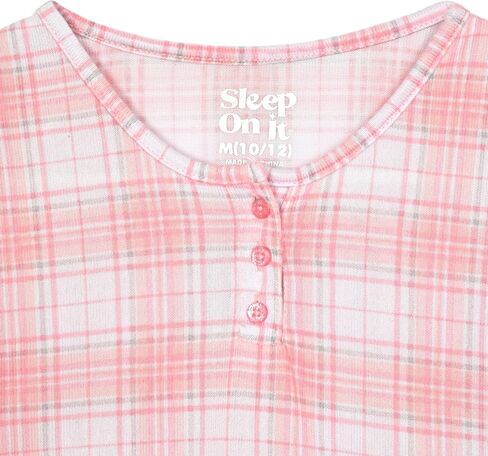 Sleep On It Girls Pajama Set for Kids Hacci Sleep Shirt and Pajama Bottoms for Girls in Saudi Arabia
