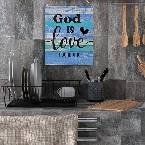 Inspirational Wall Art Be Strong And Courageous Do Not Be Afraid Boho Rainbow Wooden Hanging Sign Christian Religious Wall Decor Bible Verse Wall Art 8 x 10 Inches in Kuwait