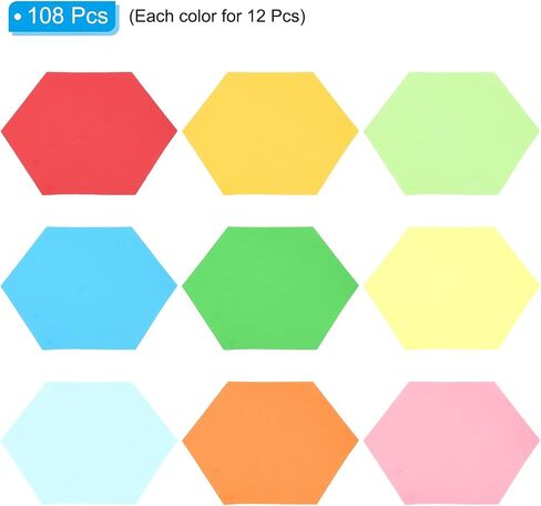 PATIKIL Bulletin Cutouts Paper, 108Pcs Candy Shaped Bulletin Board Paper Cut Outs Decorations for Classroom DIY Crafts Projects Party Supplies, Multicolored in Saudi Arabia