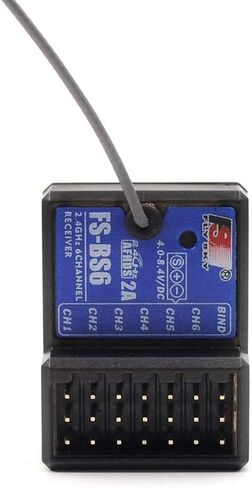 GoolRC Flysky FS-BS6 Receiver 2.4Ghz 6CH AFHDS2 Receiver Compatible with Flysky FS-GT5 FS-IT4S RC Transmitter for RC Car Boat (2PCS) in Saudi Arabia