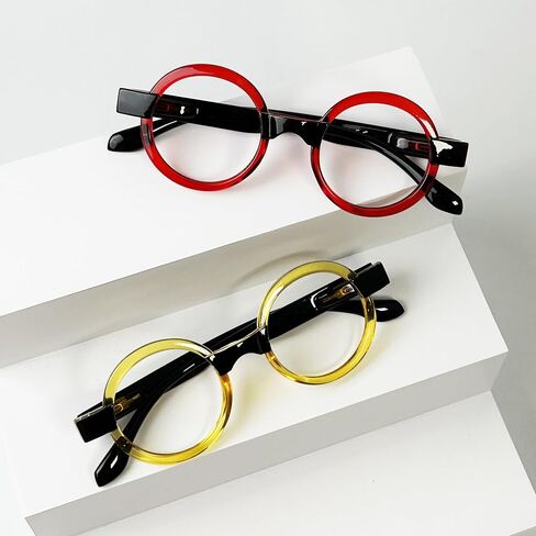 Eyekepper 4 Pack Round Reading Glasses for Women Retro Readers Eyeglasses in Kuwait