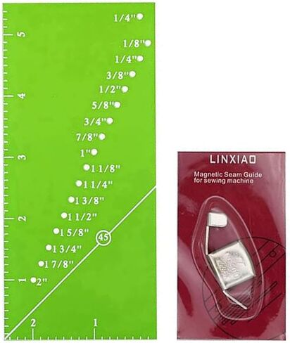 Seam Guide Ruler and Magnetic Seam Guide for Sewing Machine, Sewing Machine Accessories Kits Contains Sewing Guide Ruler and Magnetic in Saudi Arabia