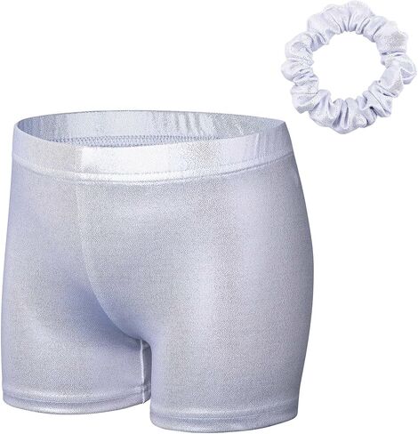 BAOHULU Leotards for Girls Gymnastics Embroidery Glitter Tumbling Dance Shorts Bottom in Kuwait