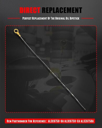 CCIYU AL3E-6750-DA Engine Oil Dipstick Replacement for 2010-2014 for Ford for F-150 6.2L 2011-2016 for Ford for F-250 for F-350 Super Duty 6.2L Dip Stick for Checking Oil Dipstick in Saudi Arabia