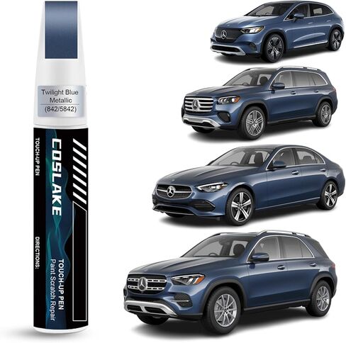 Car Touch Up Paint(Polar White(149/9149)) for Mercedes-Benz, Car Paint Scratch Repair Kit, Quick & Easy Solution to Repair Car Scratches, 2 in 1 Scratch Remover Pen with Extra 1mm Fine Brush in Kuwait