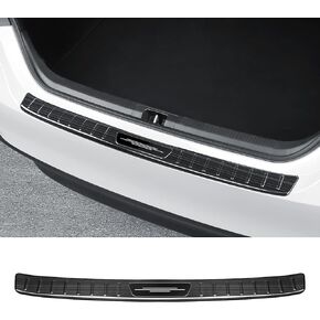 Exterior Rear Bumper Protector for Toyota Camry 2024 2023 2022 2021 2020 2019 2018 Accessories Stainless Steel Rear Bumper Guard Trunk Sill Protector (Black Brushed)