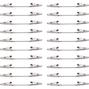 PENCK 20PCS Double Head Alligator Memo Clip, Photo Holder, Metal Wire Holders Picture Memo Note Clips Clamps for DIY & Crafts
