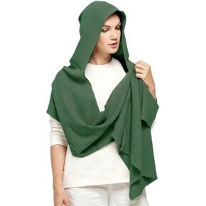 Avilego Shawl for Men Women Wasteland Punk Style Poncho with Hood
