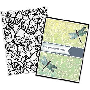 ALIBBON Wood Grain Background Plastic Embossing Folders for Card Making, Wooden Stripes Background Embossing Folders for DIY Scrapbooking, Tree Bark Folders for Paper Craft Photo Album Decorations
