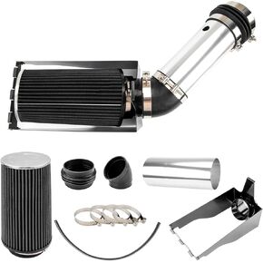 4in Cold Air Intake Kit, Car Air Intake Pipe Kit for F-250 Super Duty 1999-2003 V8 7.3L,F-350 Super Duty 1999-2003 V8 7.3L,Excursion 2000-2003 V8 7.3L, Black