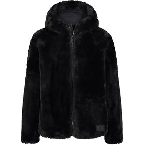 Under Armour womens Fleece Hoodie, Zipper Closure, Lightweight Cozy Fur Hoodie, Carbon Black, Large US in Kuwait