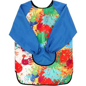 Molain Waterproof Children Art Smock Kids Art Aprons, Kids Painting Apron with Long Sleeve Art Painting Kitchen Crafts