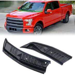 Pair Front Windshield Wiper Cowl Grille Insert Panel Compatible with 2015-2020 Ford F150 F-150 Without Water Pipe & Washer Nozzle FL3Z15022A69B FL3Z25022A69B