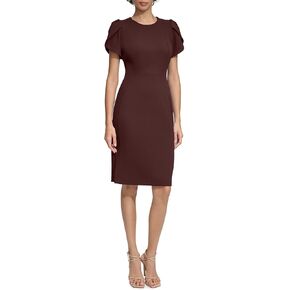 Calvin Klein Women's Tulip Sleeve Sheath Dress