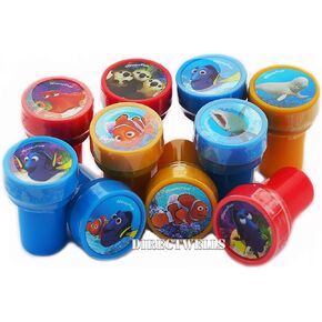 Finding Dory 10 Assorted Self Inking Stampers Party Favor