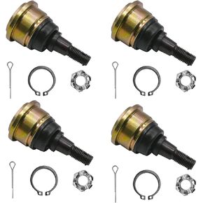 4 Pack Ball Joint Fit for Yamaha Grizzly 550 700 for Yamaha Raptor 660R YFM660R for Raptor 700 YFM700 for Yamaha YFZ450 YFZ450R Replace 5LP-23579-00-00 3B4-23579-01-00 A-Arm AT Upper Lower