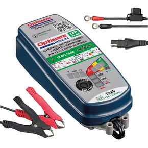 Tecmate OptiMate Lithium 4s 6A, TM391, 10-step 12.8V 6A Lithium Expert Battery Saving Charger & Maintainer, Blue/Green