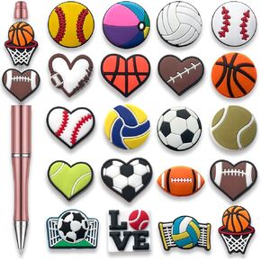 20Pcs Butterfly Flowers Focal Beads for Pens, Cute Silicone Focal Beads for Making DIY Bead Pens Keychain Jewelry in Kuwait