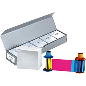 Fargo 45210 YMCKOK Color Ribbon + 500 PVC Cards