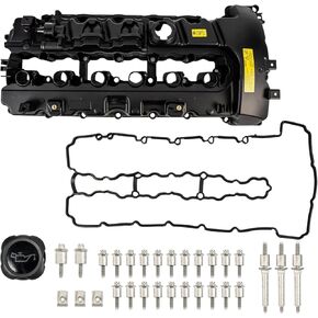 PHILTOP Engine Valve Cover Compatible with 2007-2010 335i, 2008-2010 535i 135i X6, 2007-2008 335xi, 2008 535xi, 2009-2016 Z4, 2011-2013 335is, Valve Cover Kits Replace# 11127565284, 11-12-7-565-284