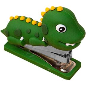 EXCEART Cute Stapler Funny Stapler Dinosaur Stapler Cute Animal Silicone Stapler Mini Desktop Stapler for Desk Portable Durable Staplers Office Supplies