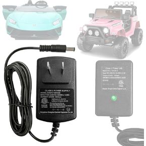 12V Battery Charger for Kids Ride on Toys,VI Upgrade Charger for FanttikRide 12V,Best Choice Products Wrangler SUV Kid Trax Dynacraft Toy Car Universal Battery Power Supplies