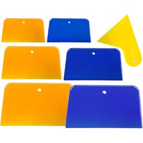 10 Pcs Body Filler Spreaders Automotive Body Fillers, 3, 4, 5, 6 Inch Reusable Plastic Auto Spreaders for Applying Fillers,Putties,Glazes,Caulking Agents Car Body Maintenance and Paint(3Colors)