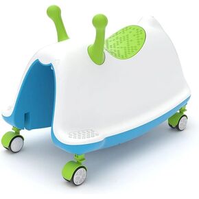 تشيلافيش تراكي 4 في 1؛ كرسي هزاز، مشاية، قطار للركوب واللعب، للأطفال من عمر 1 إلى 5 سنوات، مع ارتفاع مقعد قابل للتعديل، عجلات دوارة 360 درجة صامتة لا تترك علامات، أزرق وأحمر، كبير in Kuwait