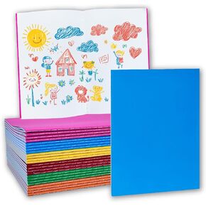 24 Packs Blank Books for Kids to Write Stories with 6 Color, 8.5x5.5 Blank Mini Journals Sketch for Students to Draw or Create Own Stories (24 Sheets/48 Pages,24 Pack)