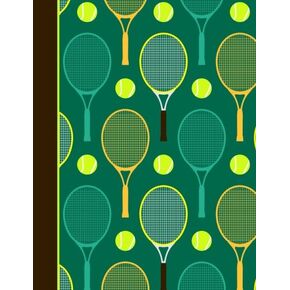 Composition Notebook: Tennis Green College Ruled Lined Pages Book (7.44 x 9.69)