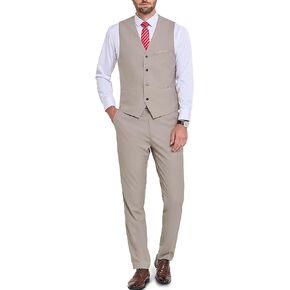 Men's 2-Piece Suit, Vest Pants Set for Men, Fashion Waistcoat with Tie for Wedding, Prom, Homecoming, Business