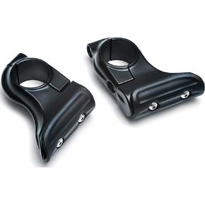 Kuryakyn 7633 Motorcycle Accessory: Universal Toe Rest Cruise Pegs for Motorcycles with 1-1/4" Round Engine Guards, Satin Black, 1 Pair