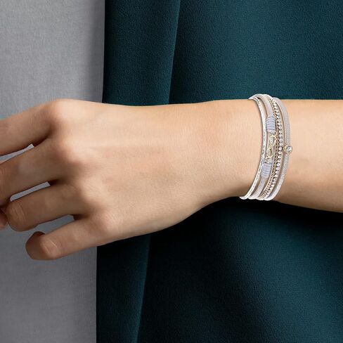 choice of all Leather Wrap Bracelet for Women Men Multilayer Heart Bracelets Rhinestone Cuff Leather Bracelets for Women in Saudi Arabia