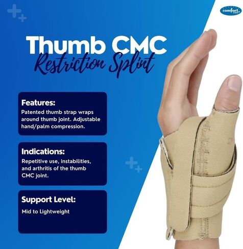جبيرة تقييد CMC من Comfort Cool Thumb، مقاس كبير من 8 إلى 9 بوصة in Kuwait