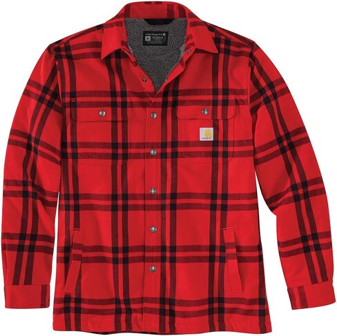 Carhartt Men's Relaxed Fit Flannel Sherpa-Lined Shirt Jac in Saudi Arabia