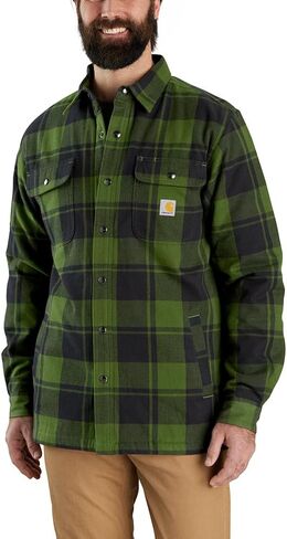 Carhartt Men's Relaxed Fit Flannel Sherpa-Lined Shirt Jac in Saudi Arabia