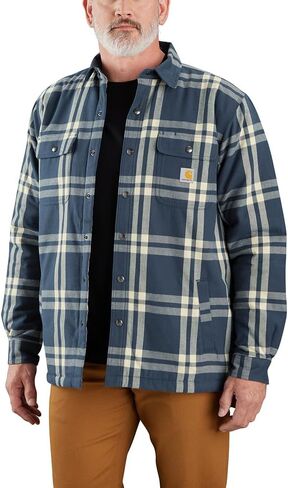 Carhartt Men's Relaxed Fit Flannel Sherpa-Lined Shirt Jac in Saudi Arabia