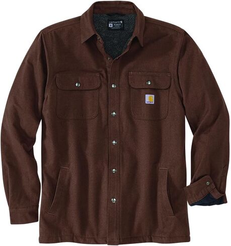 Carhartt Men's Relaxed Fit Flannel Sherpa-Lined Shirt Jac in Saudi Arabia