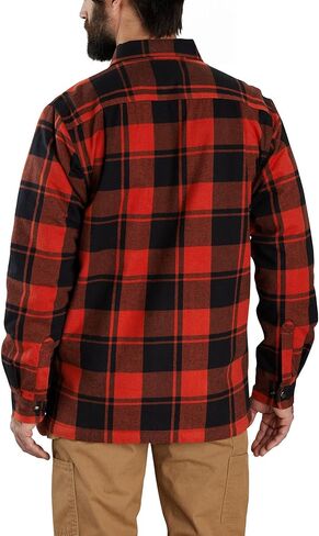 Carhartt Men's Relaxed Fit Flannel Sherpa-Lined Shirt Jac in Saudi Arabia