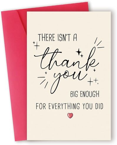 Funny Thank You Card, Thank You Card for Men Women, Thank You Gifts Card for Teacher Boss, Happy Appreciation Card for Him Her in Saudi Arabia