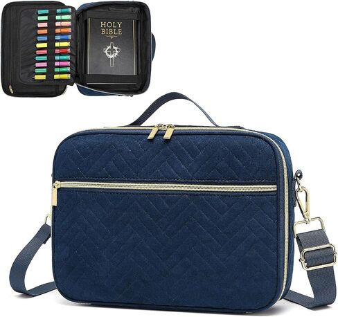 Bible Cover Case for Women Detachable Bible Bag Shoulder Strap Church Bag Large Bible Covers Carrying Bible Case for Men in Saudi Arabia