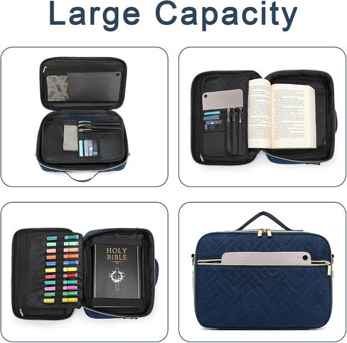 Bible Cover Case for Women Detachable Bible Bag Shoulder Strap Church Bag Large Bible Covers Carrying Bible Case for Men in Saudi Arabia
