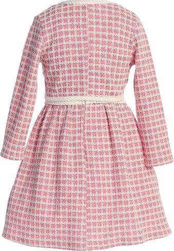 iGirlDress Girls 2 Pieces Velvet Dress Crop Jacket Holiday Flower Girl Dress USA 4-14 in Kuwait