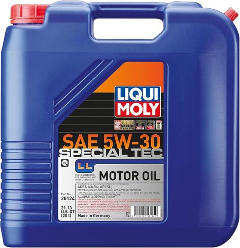 Liqui Moly Special Tec LL SAE 5W-30 | 5 L | Synthesis Technology Motor Oil | SKU: 2249 in Saudi Arabia