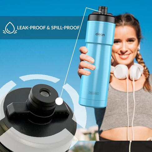 Bike Water Bottles | Insulated Bike Water Bottle | Easy Clean Nozzle, Easy Squeeze | Cycling Mountain Fitness Water Bottle | Gym Sport Bottle | (White, Sport 23) in Saudi Arabia