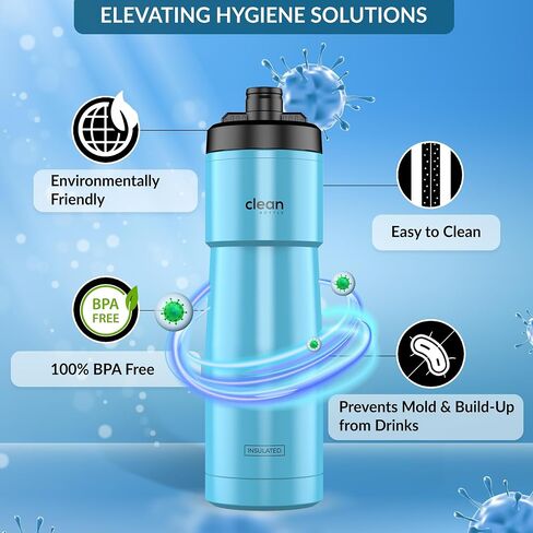 Bike Water Bottles | Insulated Bike Water Bottle | Easy Clean Nozzle, Easy Squeeze | Cycling Mountain Fitness Water Bottle | Gym Sport Bottle | (White, Sport 23) in Saudi Arabia