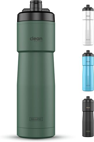 Bike Water Bottles | Insulated Bike Water Bottle | Easy Clean Nozzle, Easy Squeeze | Cycling Mountain Fitness Water Bottle | Gym Sport Bottle | (White, Sport 23) in Saudi Arabia