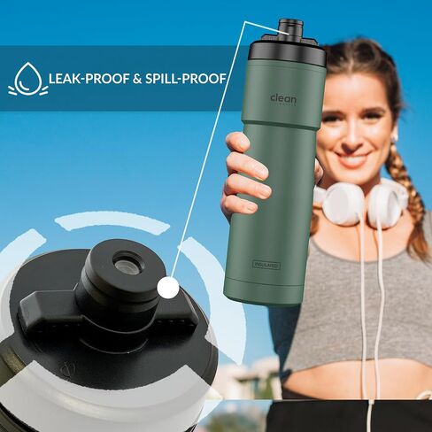 Bike Water Bottles | Insulated Bike Water Bottle | Easy Clean Nozzle, Easy Squeeze | Cycling Mountain Fitness Water Bottle | Gym Sport Bottle | (White, Sport 23) in Saudi Arabia