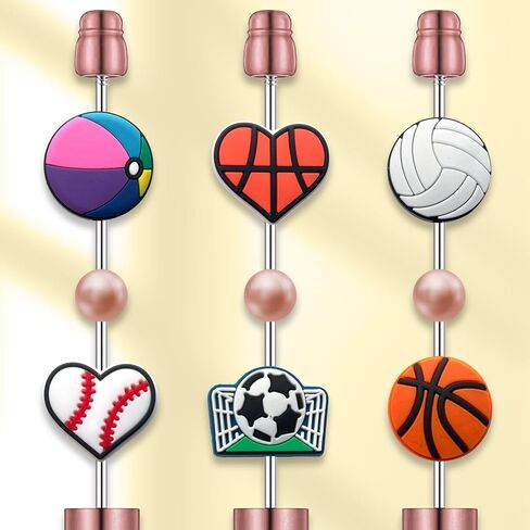 20Pcs Butterfly Flowers Focal Beads for Pens, Cute Silicone Focal Beads for Making DIY Bead Pens Keychain Jewelry in Kuwait